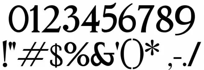Phinisi Serif Medium خط محارف أخرى