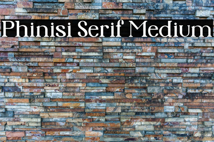 Phinisi Serif Medium Example 1