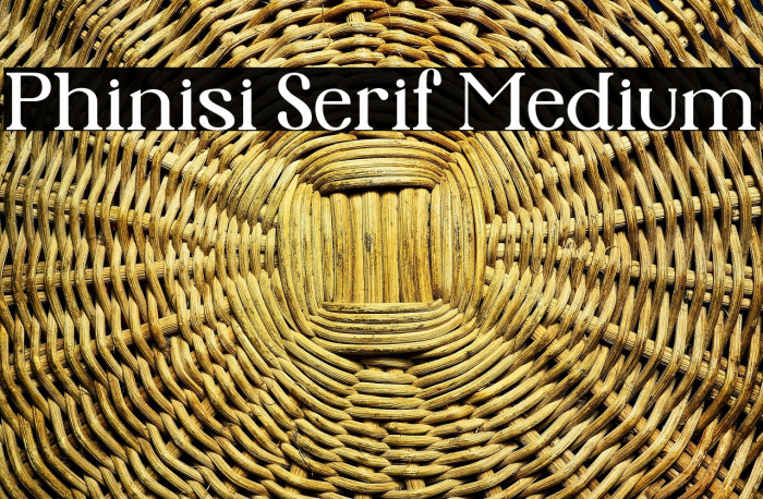 Phinisi Serif Medium Example 2