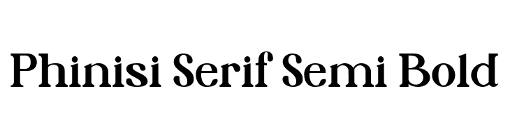 Phinisi Serif Semi Bold  baixar fontes gratis