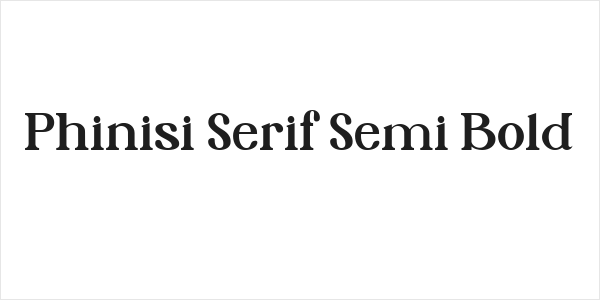 Phinisi Serif Semi Bold Logo