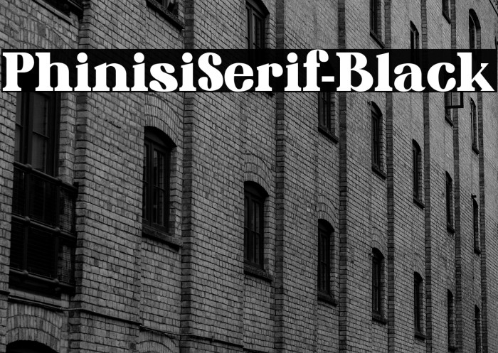 PhinisiSerif-Black Example 2