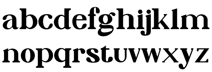 PhinisiSerif-Bold Font LOWERCASE