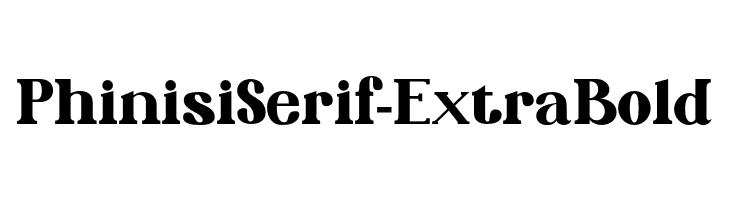 PhinisiSerif-ExtraBold  Fuentes Gratis Descargar