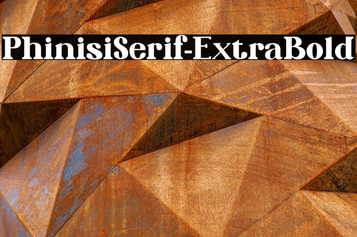 PhinisiSerif-ExtraBold Example 3