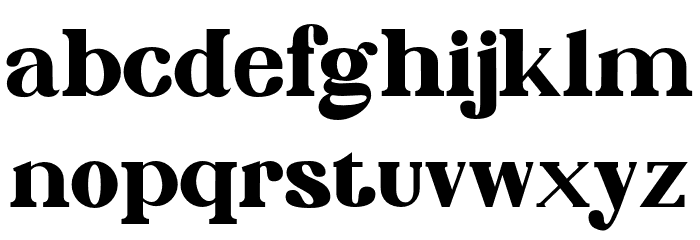 PhinisiSerif-ExtraBold Font LOWERCASE