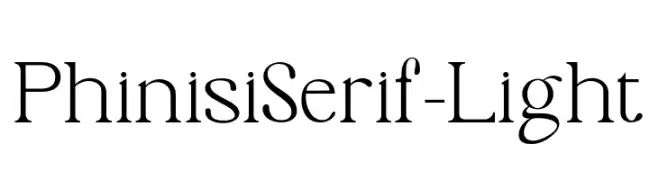 PhinisiSerif-Light  Descarca Fonturi Gratis