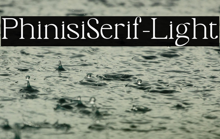 PhinisiSerif-Light Example 2