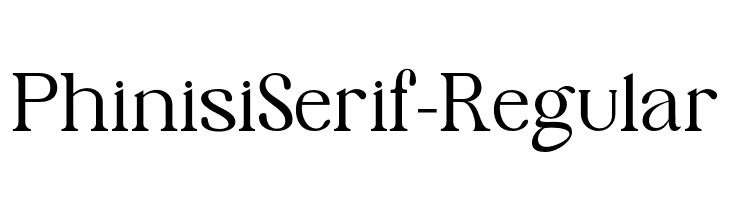 PhinisiSerif-Regular  Frei Schriftart Herunterladen
