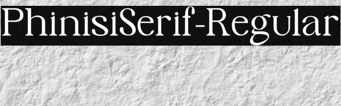 PhinisiSerif-Regular Example 1