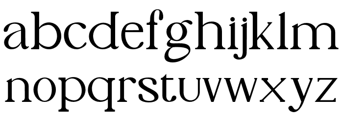 PhinisiSerif-Regular Font LOWERCASE