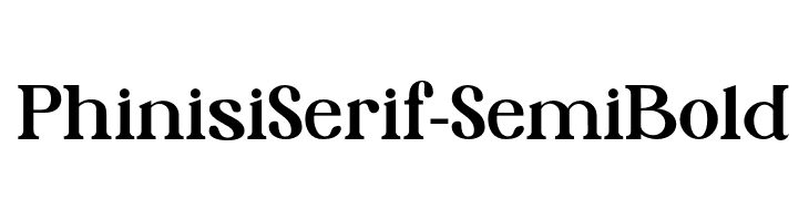 PhinisiSerif-SemiBold  フリーフォントのダウンロード