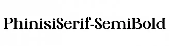 PhinisiSerif-SemiBold  Frei Schriftart Herunterladen
