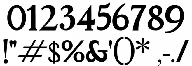 PhinisiSerif-SemiBold フォント その他の文字