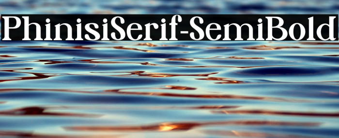 PhinisiSerif-SemiBold Example 1