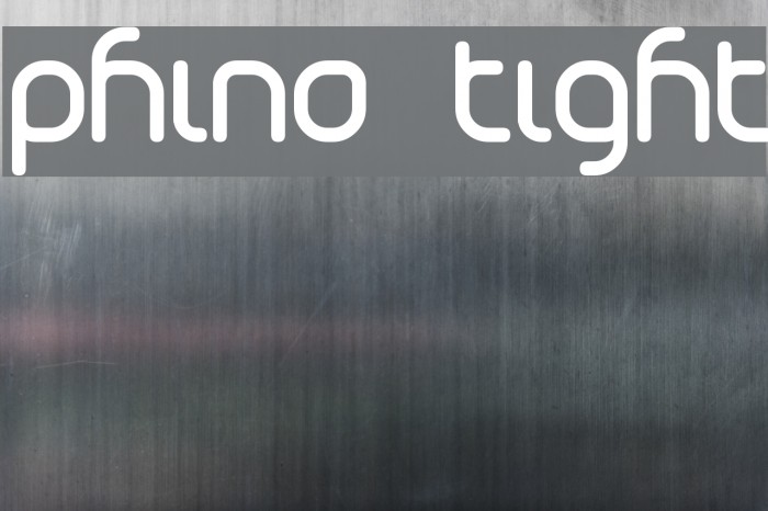 Phino Tight Font examples