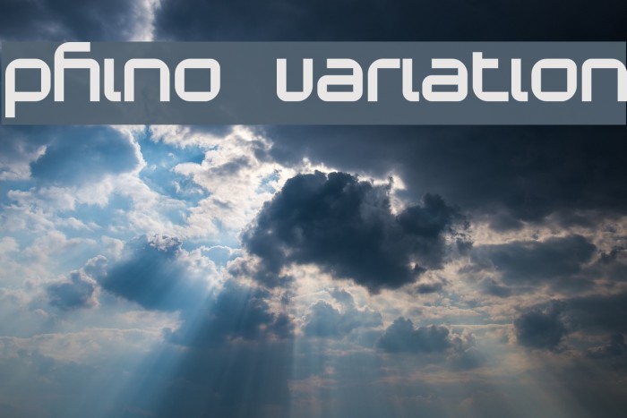 Phino Variation Font examples