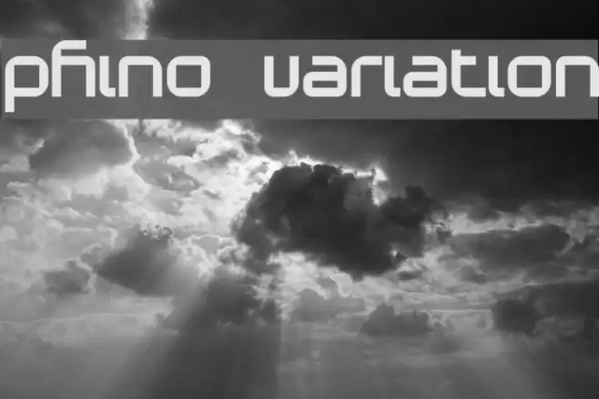 Phino Variation フォント examples