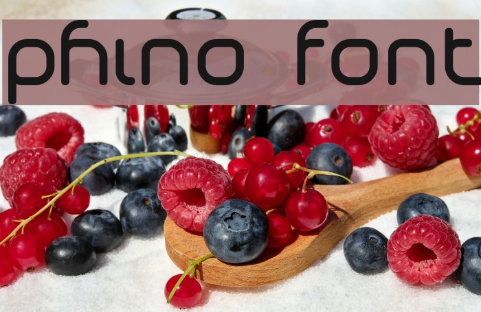 Phino Font examples