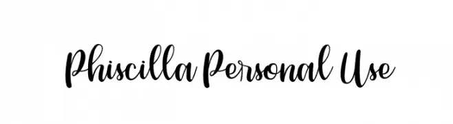 PhiscillaPersonalUse  Скачать бесплатные шрифты