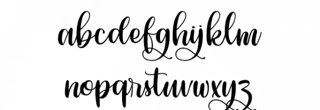 PhiscillaPersonalUse 字体 小写