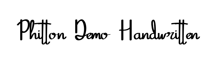 Phitton Demo Handwritten  font caratteri gratis