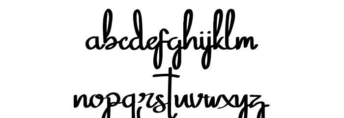 Phitton Demo Handwritten Font LOWERCASE