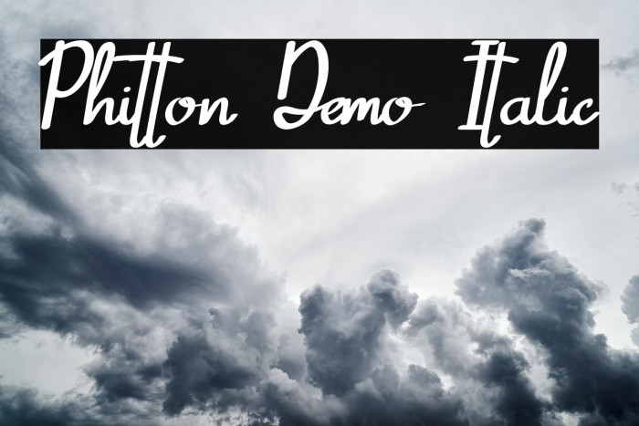 Phitton Demo Italic Example 1