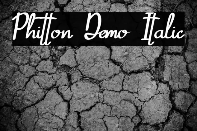 Phitton Demo Italic Font examples