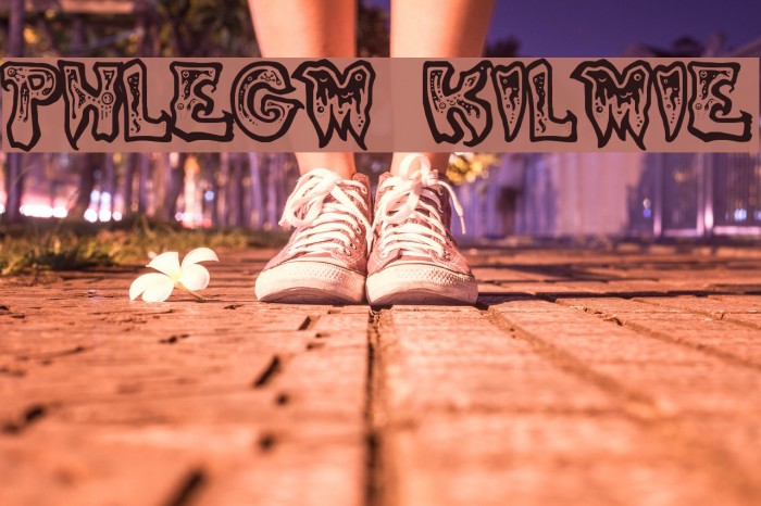 Phlegmy Kilmister Font examples