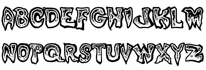 Phlegmy Kilmister Font LOWERCASE