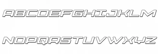Phoenicia 3D Italic Polices MAJUSCULES