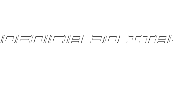 Phoenicia 3D Italic Logo