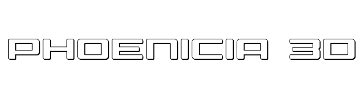 Phoenicia 3D Font