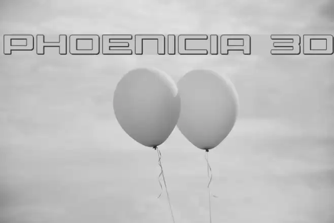 Phoenicia 3D Font examples