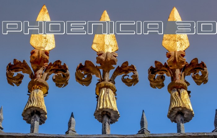 Phoenicia 3D Font examples