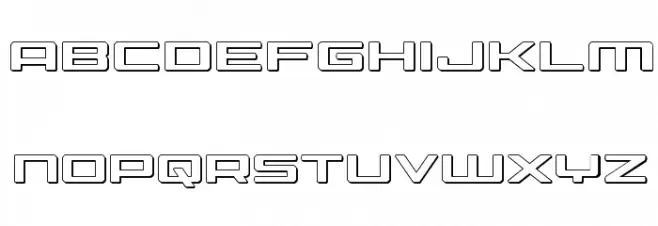 Phoenicia 3D Font LOWERCASE