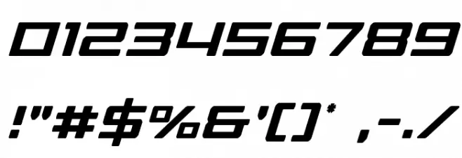 Phoenicia Condensed Italic Font OTHER CHARS