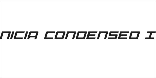 Phoenicia Condensed Italic Logo