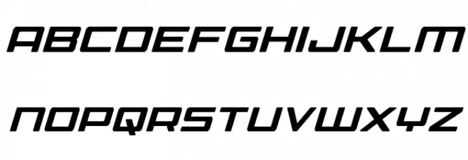 Phoenicia Condensed Italic फ़ॉन्ट लोअरकेस