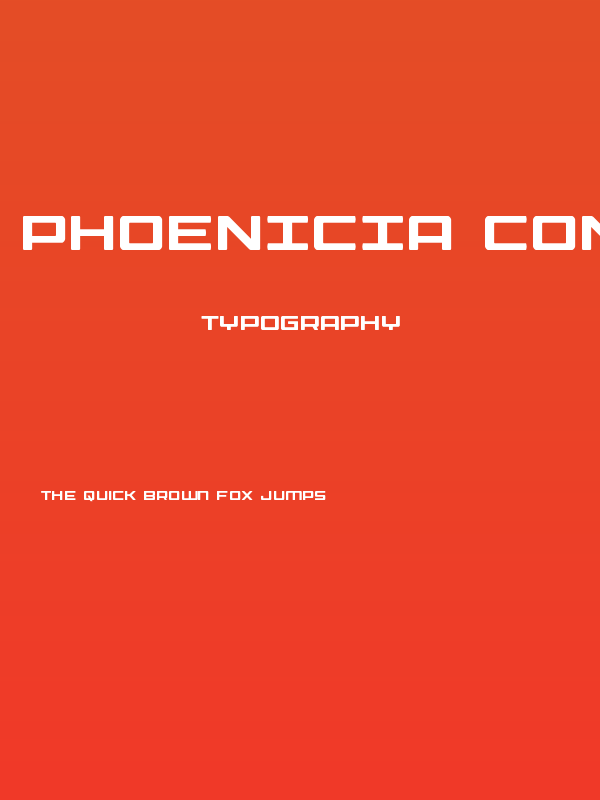 Phoenicia Condensed Poster