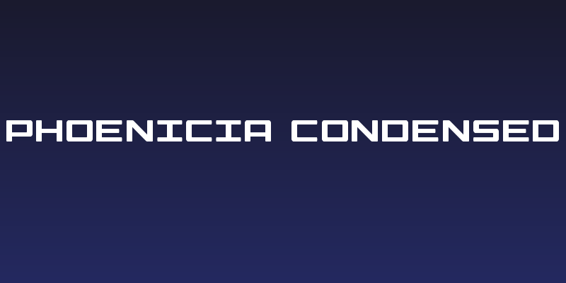 Phoenicia Condensed Social Header