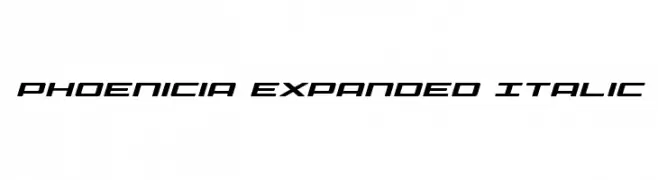 Phoenicia Expanded Italic  Fuentes Gratis Descargar