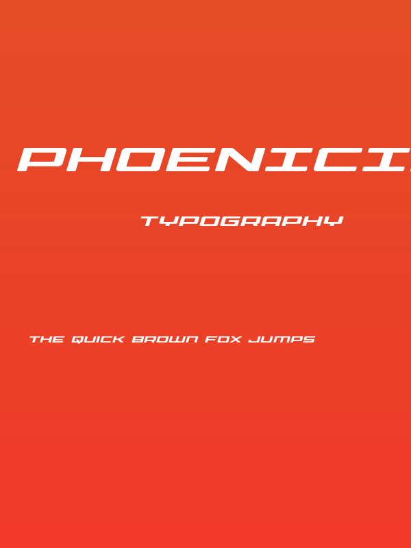 Phoenicia Expanded Italic Poster