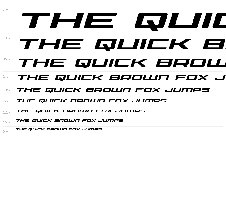 Phoenicia Expanded Italic Waterfall