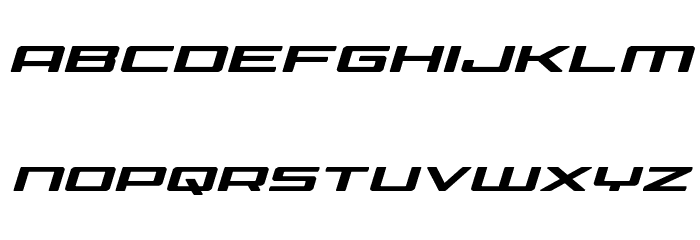 Phoenicia Expanded Italic Font LOWERCASE