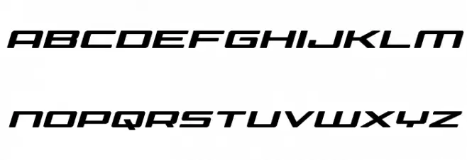 Phoenicia Expanded Italic फ़ॉन्ट लोअरकेस