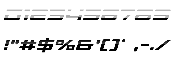 Phoenicia Gradient Italic フォント その他の文字