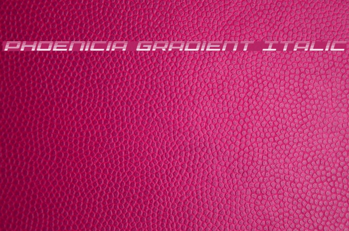 Phoenicia Gradient Italic フォント examples