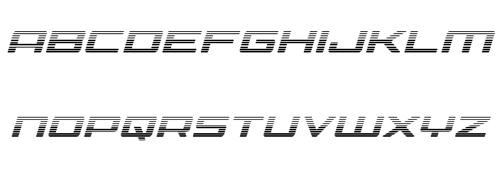Phoenicia Gradient Italic フォント 小文字